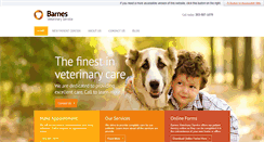 Desktop Screenshot of barnesvet.com